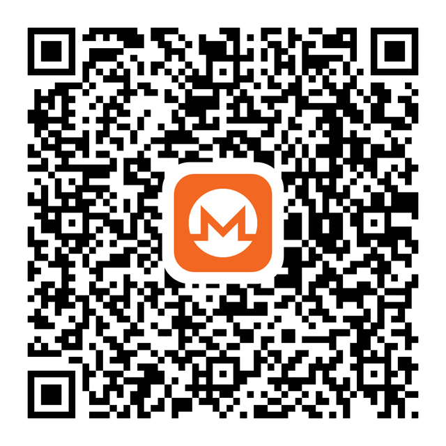 QR code: Monero address